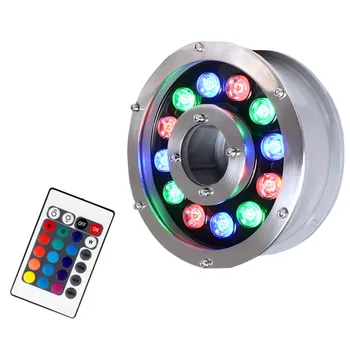 Underwater Fountain Light RGB LED 6W 9W 12W 18W IP68 LED light swimming pool Lamps LED fountain lights with RF remote Controller
Underwater Fountain Light RGB LED 6W 9W 12W 18W IP68 LED light swimming pool Lamps LED fountain lights with RF remote Controller