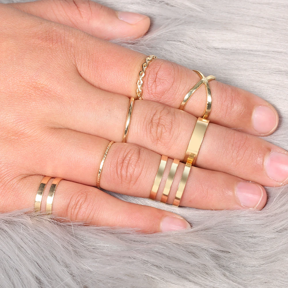 7pcs/set Ring Set 2019 Lrregular Unique Party Knuckle Rings for women Finger Ring Set Fashion Gift Birthday Present
7pcs/set Ring Set 2019 Lrregular Unique Party Knuckle Rings for women Finger Ring Set Fashion Gift Birthday Present