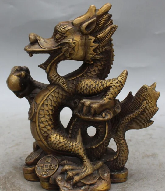 Chinese Bronze Feng Shui Zodiac Year Dragon Play Bead Wealth Coin Rich Statue R0709 B0403
Chinese Bronze Feng Shui Zodiac Year Dragon Play Bead Wealth Coin Rich Statue R0709 B0403