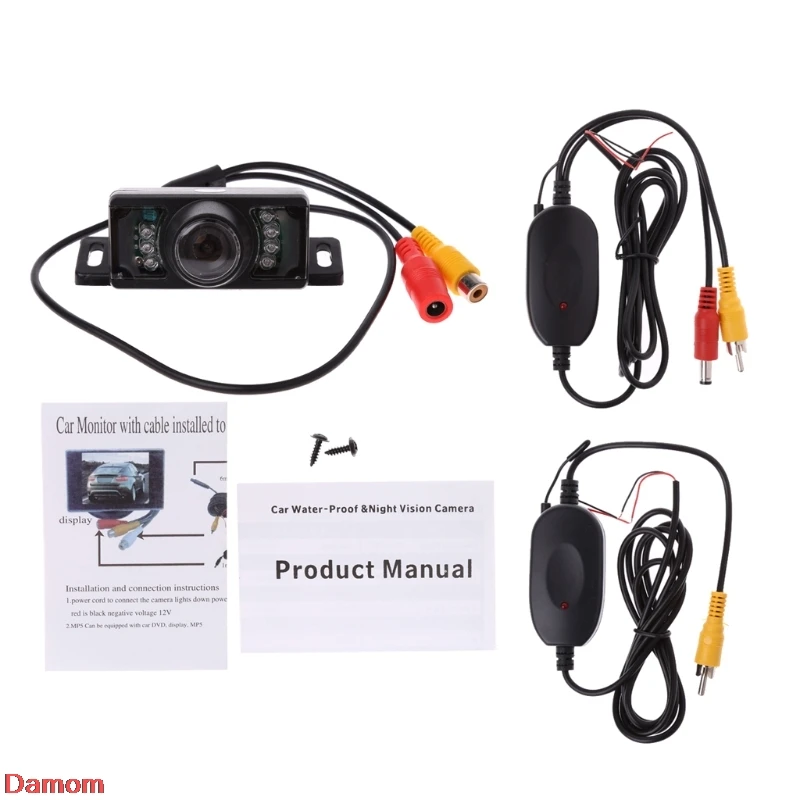 2.4G Wireless Car Reverse Rear View Backup Camera 7LED IR Night Vision Parking Kit
2.4G Wireless Car Reverse Rear View Backup Camera 7LED IR Night Vision Parking Kit