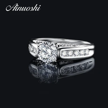 AINUOSHI Fashion 1 ct Round Cut Women Engagement Ring 925 Sterling Silver Wedding Accessories Bridal Customized Rings Jewelry
AINUOSHI Fashion 1 ct Round Cut Women Engagement Ring 925 Sterling Silver Wedding Accessories Bridal Customized Rings Jewelry