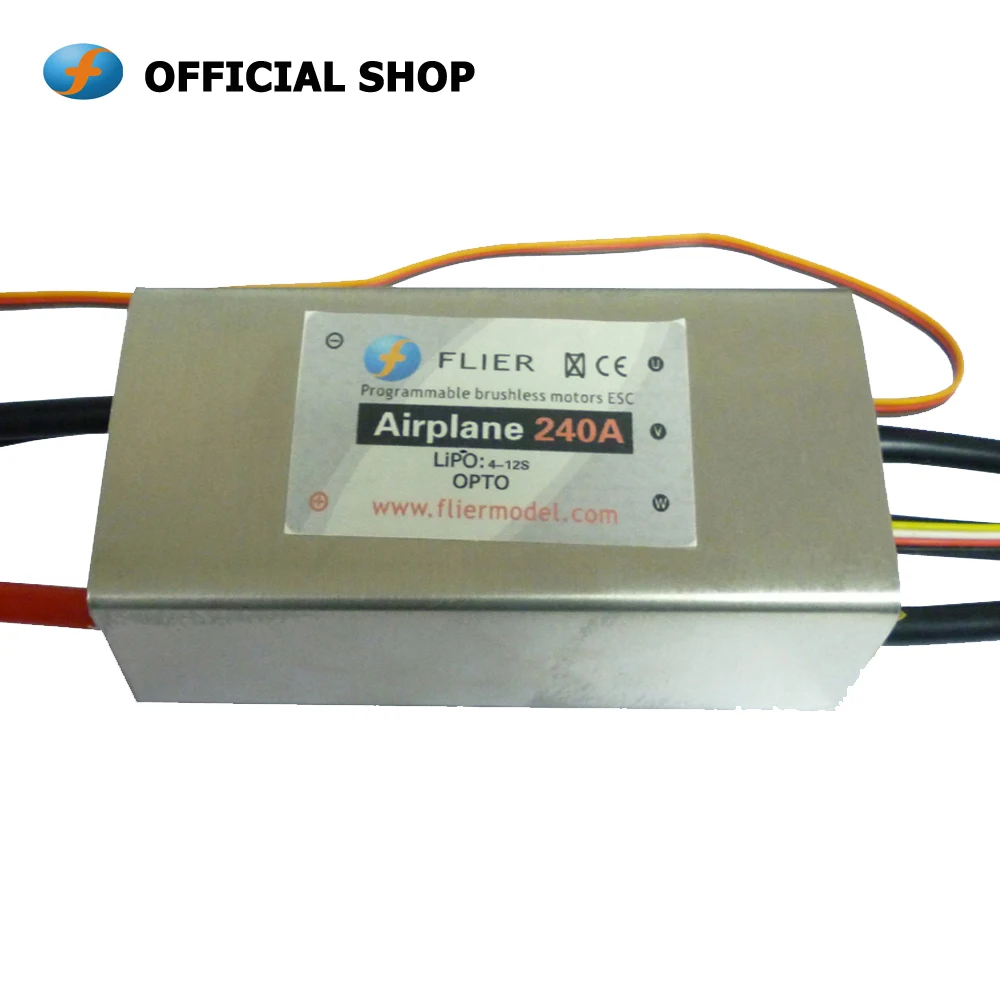 Flier brushless motor 12S ESC 240A airplane speed controller 48V aircraft ESC UAV motor controller
Flier brushless motor 12S ESC 240A airplane speed controller 48V aircraft ESC UAV motor controller