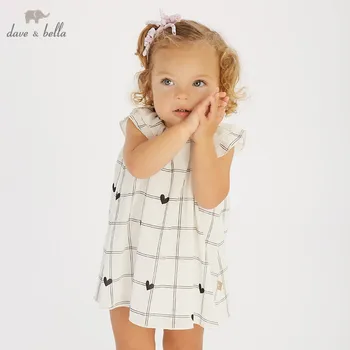 DB10483 dave bella summer baby girl's princess cute love plaid dress children fashion party dress kids infant lolita clothes 
DB10483 dave bella summer baby girl's princess cute love plaid dress children fashion party dress kids infant lolita clothes