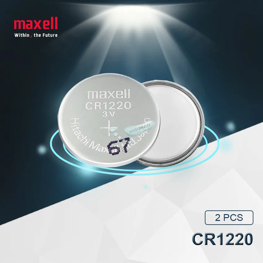 2pc Maxell 100% Original CR1220 Button Cell Battery For Watch Car Remote Key cr 1220 ECR1220 GPCR1220 3v Lithium Battery
2pc Maxell 100% Original CR1220 Button Cell Battery For Watch Car Remote Key cr 1220 ECR1220 GPCR1220 3v Lithium Battery