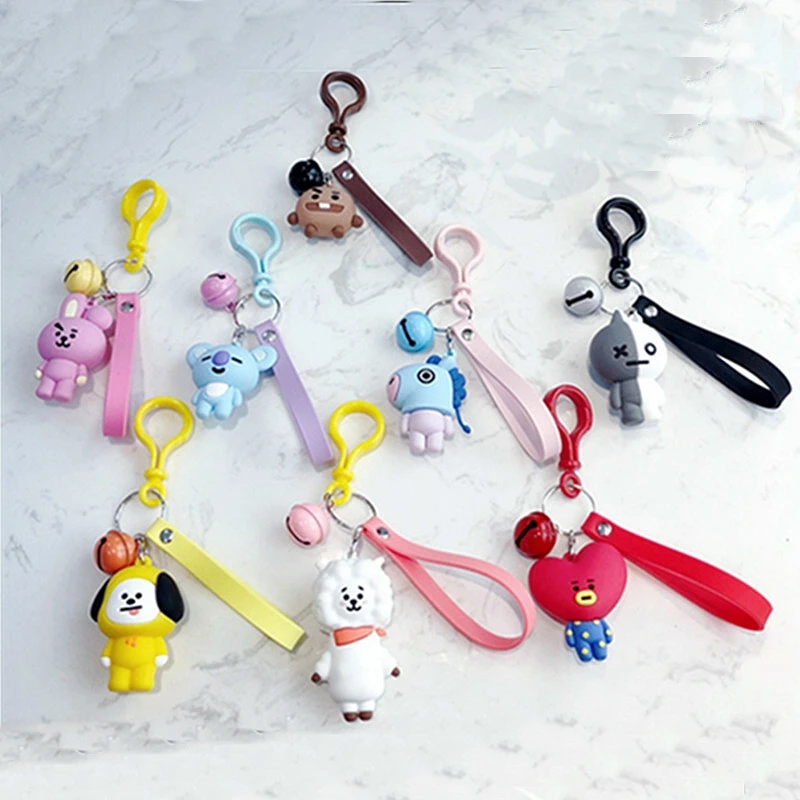 1pc KPOP BTS BT21 Cartoon Keychain Key Holder Chain Bag Pendant Accessories Keyring Jewelry YLM9514
1pc KPOP BTS BT21 Cartoon Keychain Key Holder Chain Bag Pendant Accessories Keyring Jewelry YLM9514
