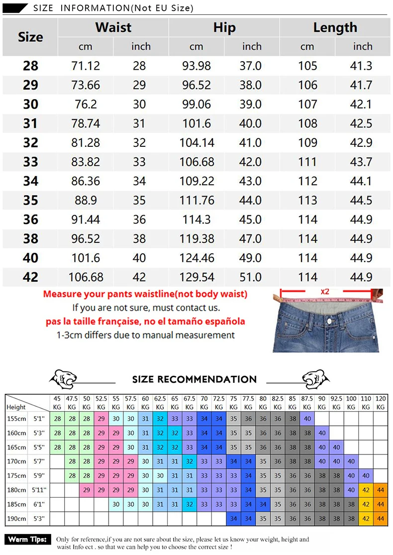 TIGER CASTLE Men Cotton Straight Classic Jeans Baggy Plus Size Spring Autumn Men's Denim Pants Straight Designer Trousers Male 11