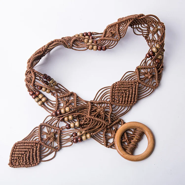 Retro Braided Waistband Pure Hand-knitted Hollow Braided Belt Ladies Korean Version Personality Fashion Belt
Retro Braided Waistband Pure Hand-knitted Hollow Braided Belt Ladies Korean Version Personality Fashion Belt