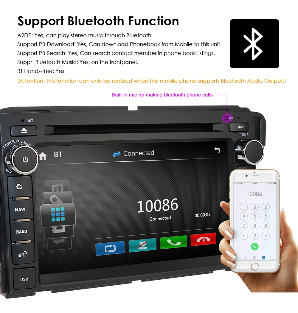 Flash Deal Ossuret 7Inch Touch Screen Car DVD Radio Stereo FOR GMC Chevy Silverado 1500 2012 GMC Sierra 2011 2010 FM/AM Radio Receiver GPS 8