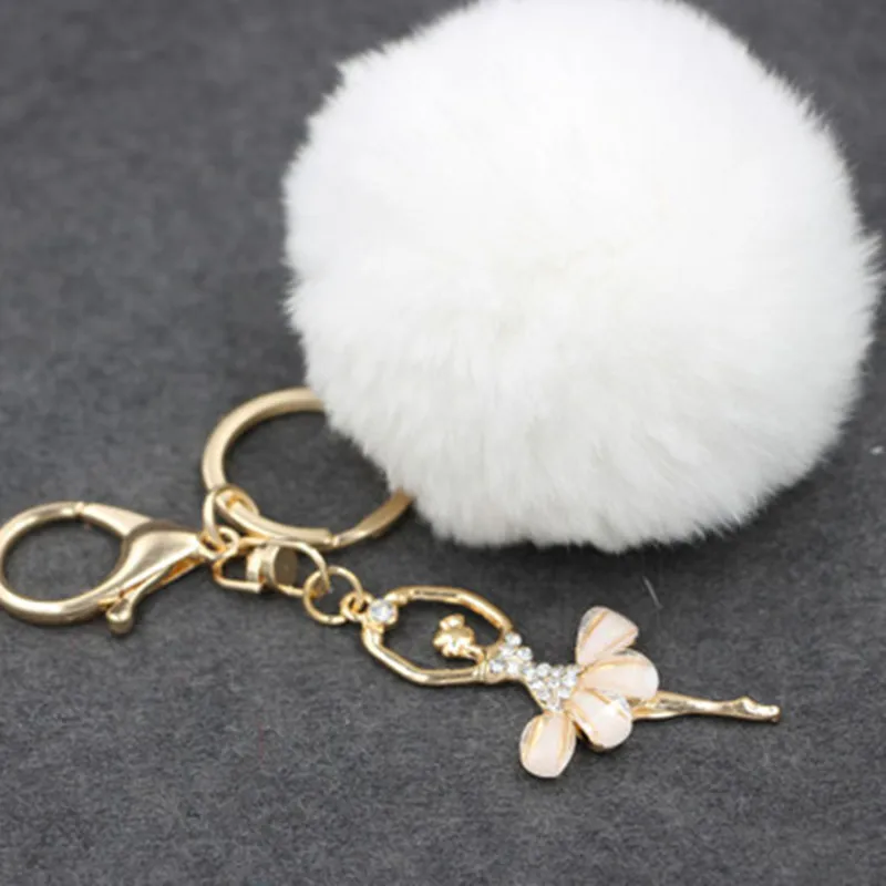 Cute Girl Toy Rhinestone Ballerina Girl Plush Rex Rabbit Hair Ball Fashion Adult Bag Decoration Pendant Angel Car Keychain
Cute Girl Toy Rhinestone Ballerina Girl Plush Rex Rabbit Hair Ball Fashion Adult Bag Decoration Pendant Angel Car Keychain