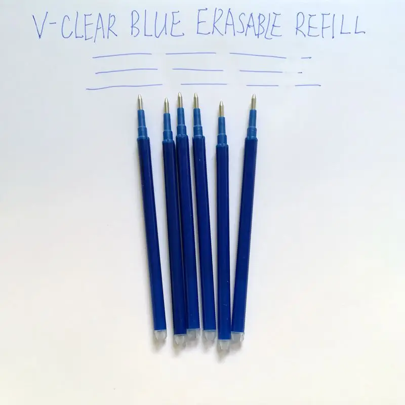 Magic Erasable Pen Refill 0.7mm Blue Ink Gel Pen Refill For Writing 6PCSPen Stationery Office School Supplies Students Gifts 4