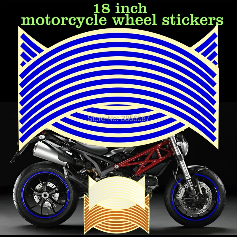 FASP 17/18 inch Motorcycle Reflective Wheel hub Stickers Auto Decors Wheel Stickers on Car 16 Strips waterproof Decal Tape
FASP 17/18 inch Motorcycle Reflective Wheel hub Stickers Auto Decors Wheel Stickers on Car 16 Strips waterproof Decal Tape