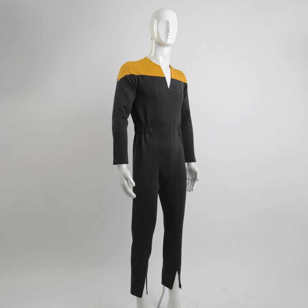 

Комбинезон Sisko для косплея, костюм для вечевечерние НКИ в стиле Хэллоуин, звезда, глубокое пространство, девять командиров, спецназ, желтый
