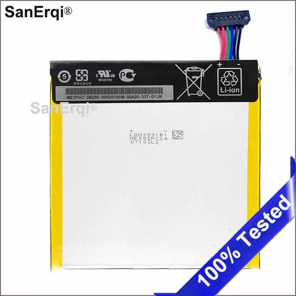 

3950mAh C11P1304 Replacement Tablets Battery For Asus MEMO PAD HD 7 ME173X HD7 ME173 K00B Lithium Polymer BatteriesSanErqi