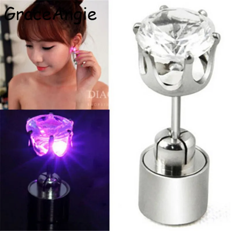 Graceangie 1PC Alloy +Zirconium drilling Women Party Earrings Club LED Glow Luminous Light Stud Earrings Fashion Bar Stud Gifts
Graceangie 1PC Alloy +Zirconium drilling Women Party Earrings Club LED Glow Luminous Light Stud Earrings Fashion Bar Stud Gifts