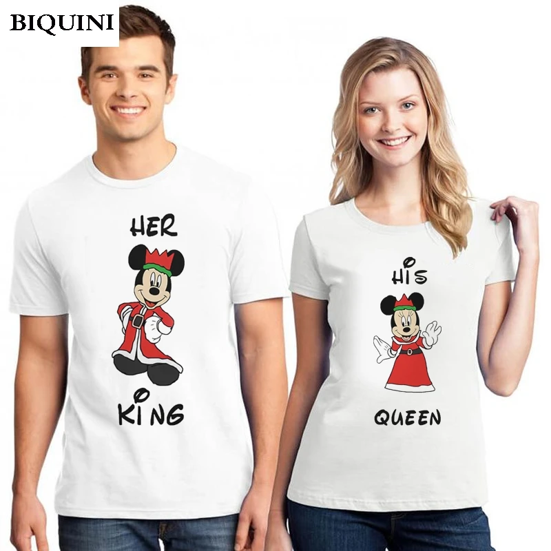 Mickey Minnie T Shirt Women/men King Queen Lover White Tshirt Paired T-shirts Harajuku Top Couple Clothes Girlfriend Gift Tshirt
Mickey Minnie T Shirt Women/men King Queen Lover White Tshirt Paired T-shirts Harajuku Top Couple Clothes Girlfriend Gift Tshirt