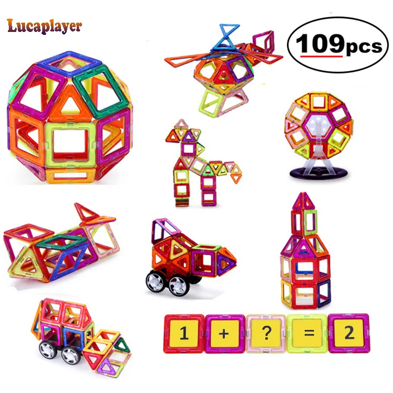 109PCS big size Magnetic Designer Building Blocks Model & Building Toys Brick Enlighten Bricks Magnetic Toys for Children
109PCS big size Magnetic Designer Building Blocks Model & Building Toys Brick Enlighten Bricks Magnetic Toys for Children