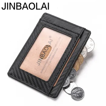 JINBAOLAI Coin Purse Business Men Antimagnetic Carbon Fiber Card Package Leather Credit Card Mini Wallets June 14 P35
JINBAOLAI Coin Purse Business Men Antimagnetic Carbon Fiber Card Package Leather Credit Card Mini Wallets June 14 P35