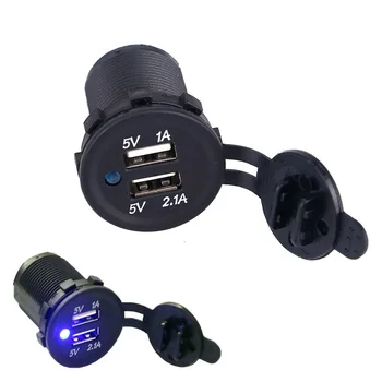 Waterproof Dual USB Car Charger 2.1A / 1A Motorcycle/Vehicle/Auto/Car Power Adapter for Samsung S5/S6/Note 3 for Iphone 5s/6
Waterproof Dual USB Car Charger 2.1A / 1A Motorcycle/Vehicle/Auto/Car Power Adapter for Samsung S5/S6/Note 3 for Iphone 5s/6