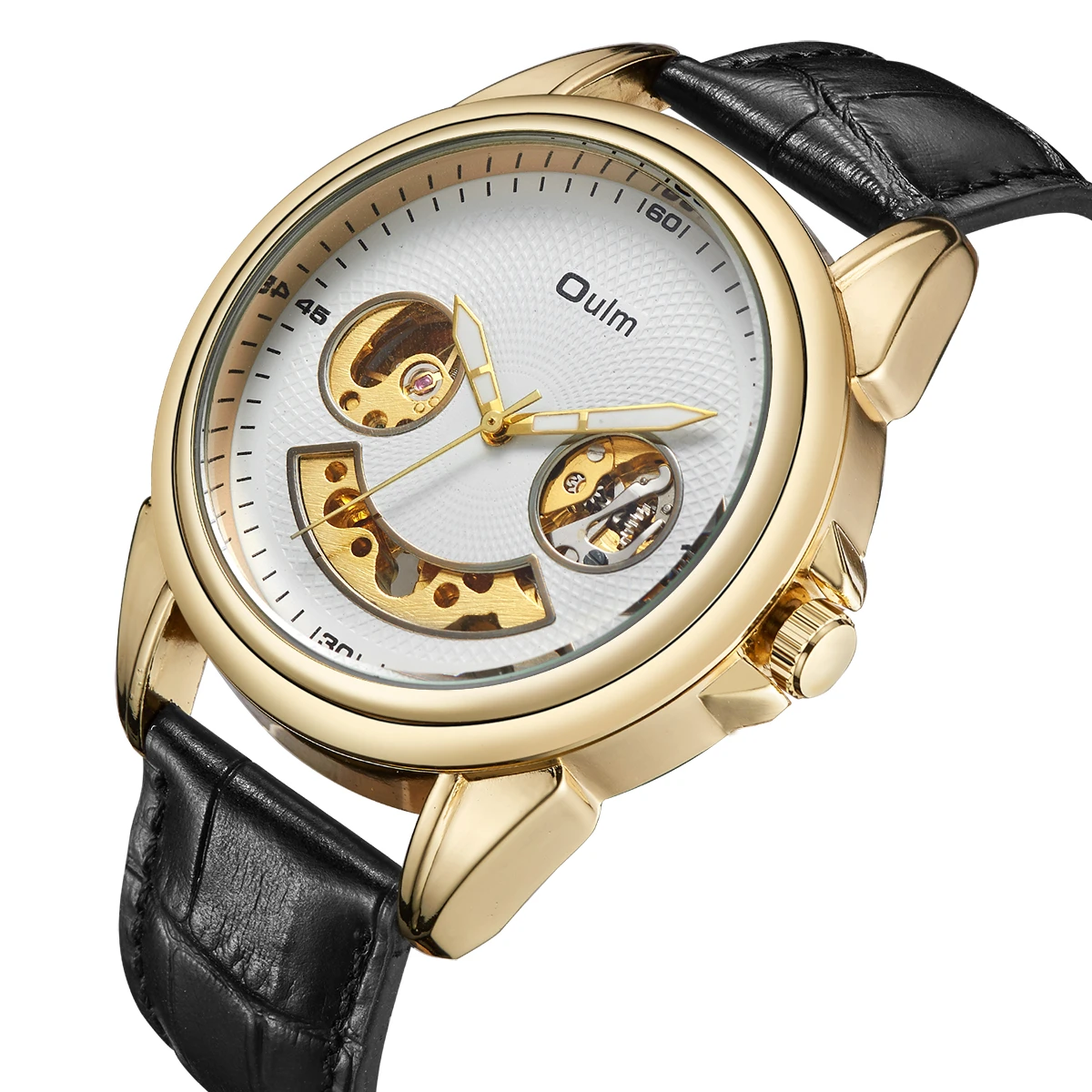New Mechanical Men Watches Oulm Luxury Brand Skeleton Wristwatch Waterproof Leather Strap Watch Men Clock Male reloj hombre
New Mechanical Men Watches Oulm Luxury Brand Skeleton Wristwatch Waterproof Leather Strap Watch Men Clock Male reloj hombre