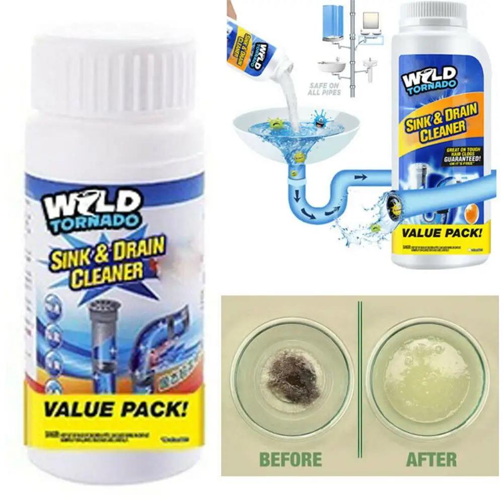 Super Powerful Sink Drain Cleaner Portable Powder Cleaning Tool Super Clog Remover Kitchen Toilet Bathtub Cleaning Drain Cleaner
Super Powerful Sink Drain Cleaner Portable Powder Cleaning Tool Super Clog Remover Kitchen Toilet Bathtub Cleaning Drain Cleaner