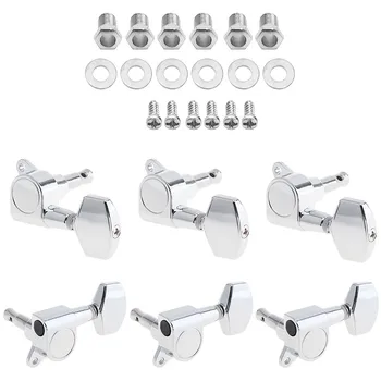 6pcs Silver Guitar Tuning Pegs Tuner 3R+3L All Closed Machine Head for 40 / 41 Inch Acoustic Folk Guitar Parts Accessories
6pcs Silver Guitar Tuning Pegs Tuner 3R+3L All Closed Machine Head for 40 / 41 Inch Acoustic Folk Guitar Parts Accessories