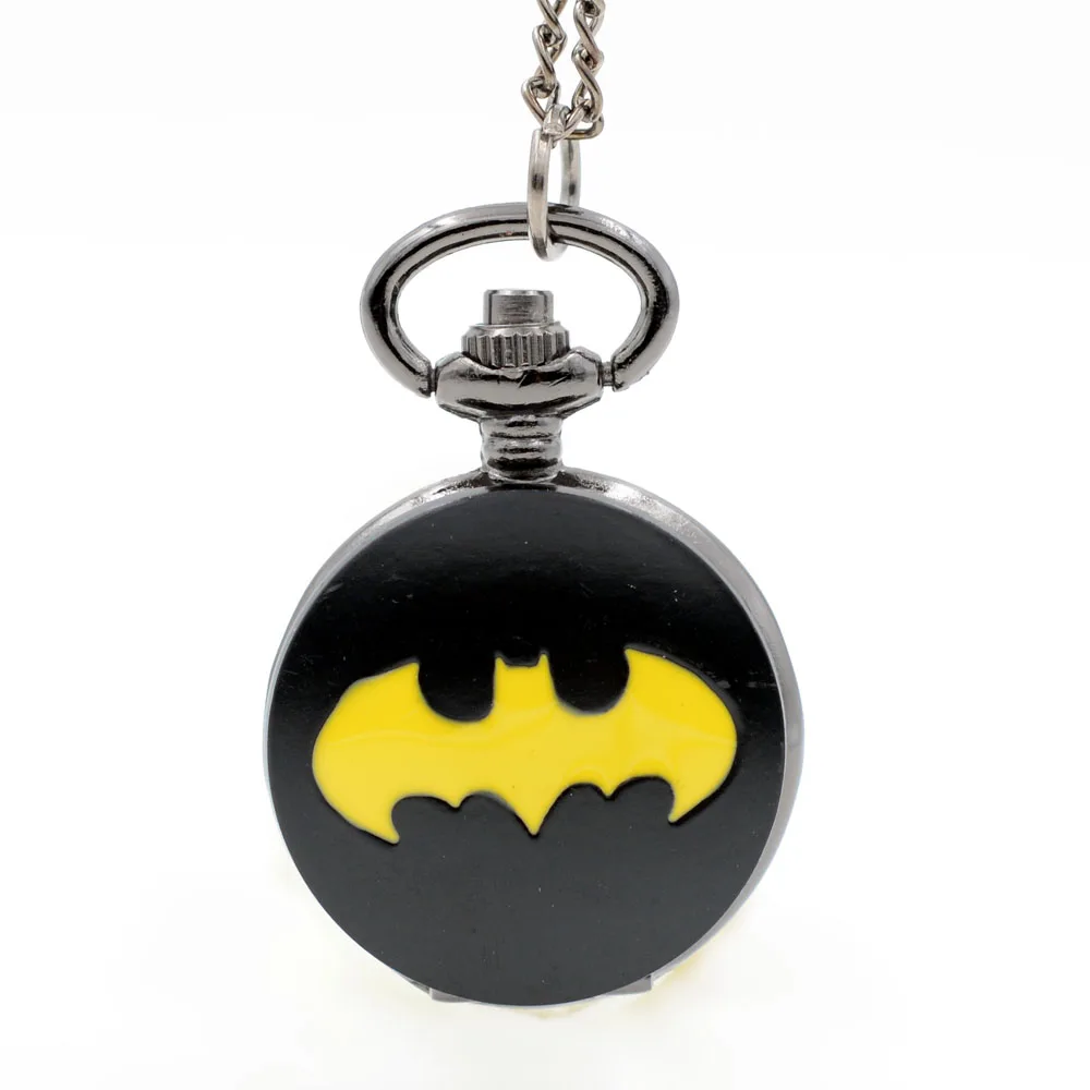 Vintage Small BM Batman Black Dial Movie Quartz Pocket Watch Analog Pendant Necklace Men Women Fob Watches Chain Gift Montre
Vintage Small BM Batman Black Dial Movie Quartz Pocket Watch Analog Pendant Necklace Men Women Fob Watches Chain Gift Montre