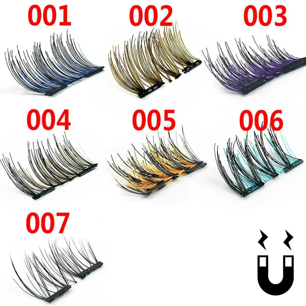 4Pcs/Set Colorful Magnetic False Eyelash Magnetic Eye Lashes 3D Reusable False Magnet Eyelashes Extension Eye Makeup
4Pcs/Set Colorful Magnetic False Eyelash Magnetic Eye Lashes 3D Reusable False Magnet Eyelashes Extension Eye Makeup