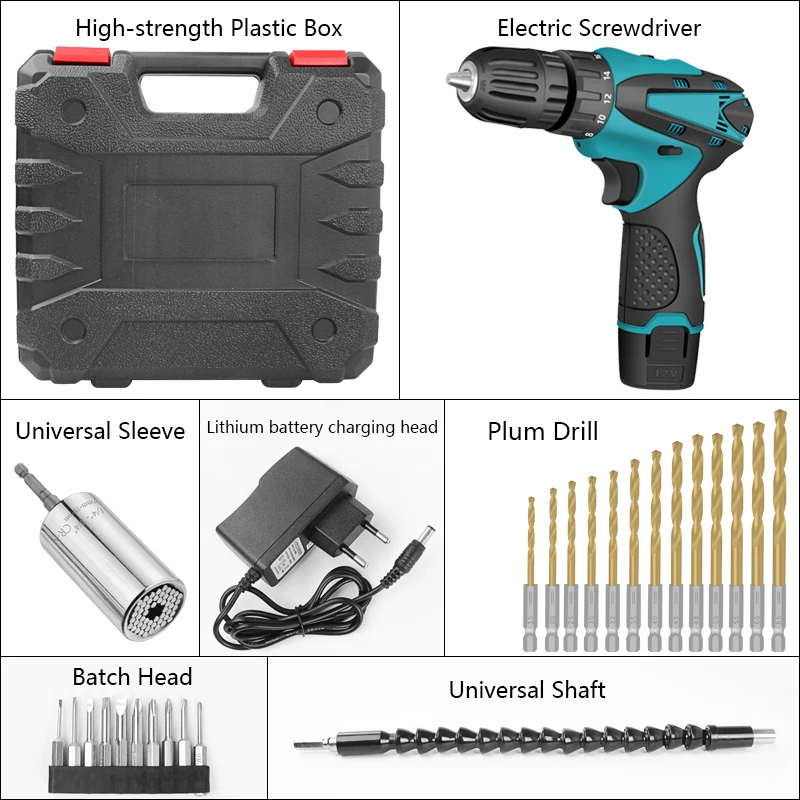 Handskit-12-V-Electric-Screwdriver-Cordless-Drill-Mini-Wireless-Power-Driver-with-drill-Flexible-Shaft-Bits (1)
