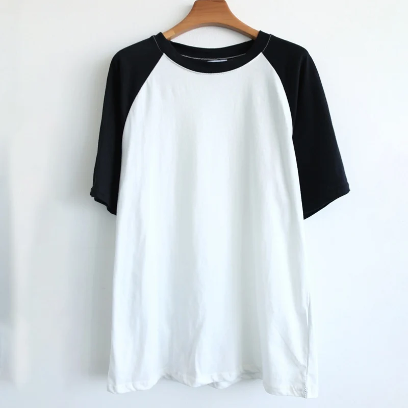 Women Girls Casual Short Sleeve Patchwork Soft Color T-shirt Loose Big Size Based Tee-shirt
Women Girls Casual Short Sleeve Patchwork Soft Color T-shirt Loose Big Size Based Tee-shirt