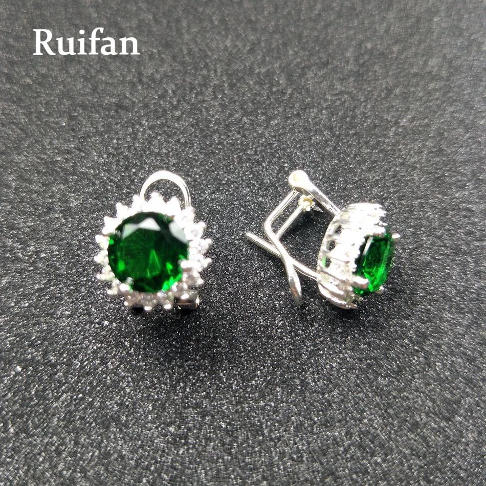 Clearance Sale Top Quality Round Green Cubic Zircon Stud Earrings for Women Genuine 925 Sterling Silver Earrings 2019 YEA012
Clearance Sale Top Quality Round Green Cubic Zircon Stud Earrings for Women Genuine 925 Sterling Silver Earrings 2019 YEA012