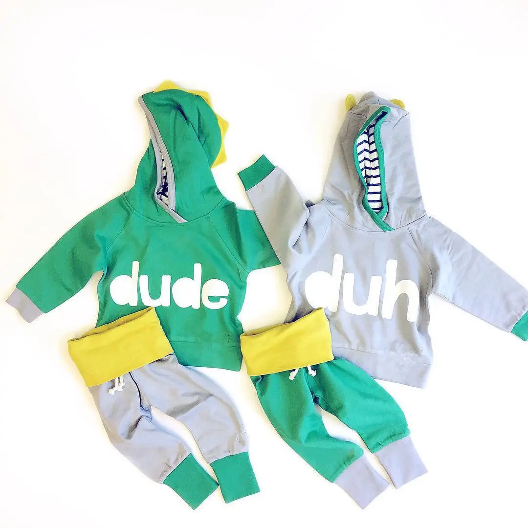 2018 Brand New Newborn Toddler Kids Baby Boy Girl Dinosaur Hooded Tops Warm Coat Pants Clothes Set Lucky Child Outfits Ins SALE
2018 Brand New Newborn Toddler Kids Baby Boy Girl Dinosaur Hooded Tops Warm Coat Pants Clothes Set Lucky Child Outfits Ins SALE