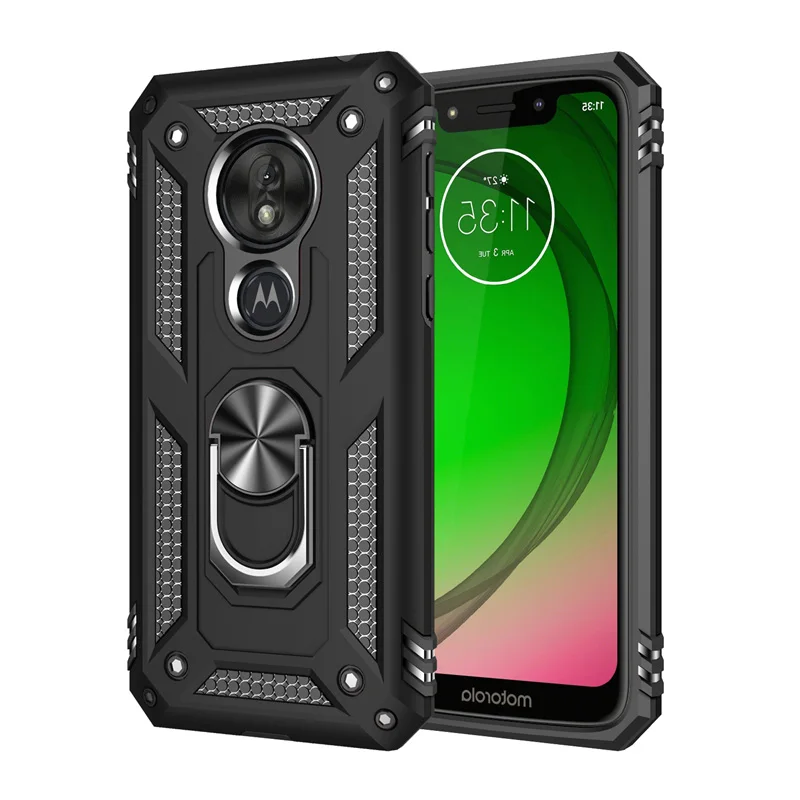 Anti-knock Full Protection Armor Case for MOTOROLA MOTO G7 Play Kickstand Phone Cover with Finger Ring
Anti-knock Full Protection Armor Case for MOTOROLA MOTO G7 Play Kickstand Phone Cover with Finger Ring