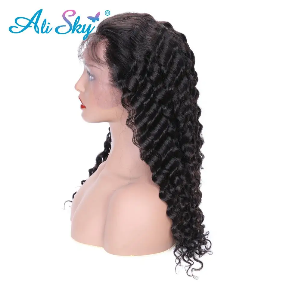 Alisky Hair Peruvian Lace front Deep Wave Wig For Women 100% Remy Human Hair Wigs Natural Color 13*4 Lace Front Wigs Free Ship
Alisky Hair Peruvian Lace front Deep Wave Wig For Women 100% Remy Human Hair Wigs Natural Color 13*4 Lace Front Wigs Free Ship