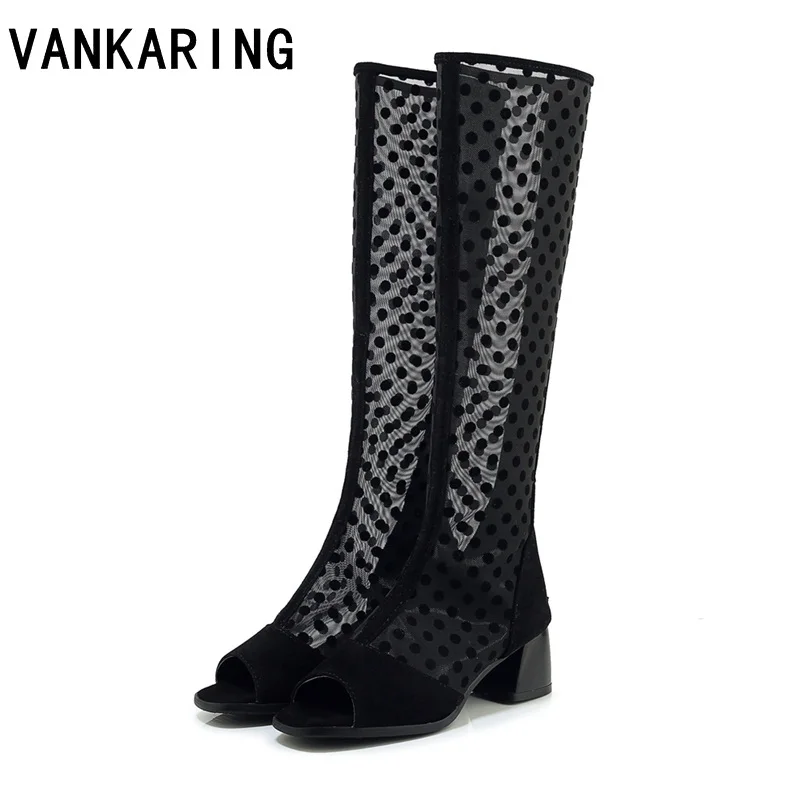 women's square high heels open toe platform summer fashion air mesh shoes woman breathable lace upper knee high boots for women
women's square high heels open toe platform summer fashion air mesh shoes woman breathable lace upper knee high boots for women