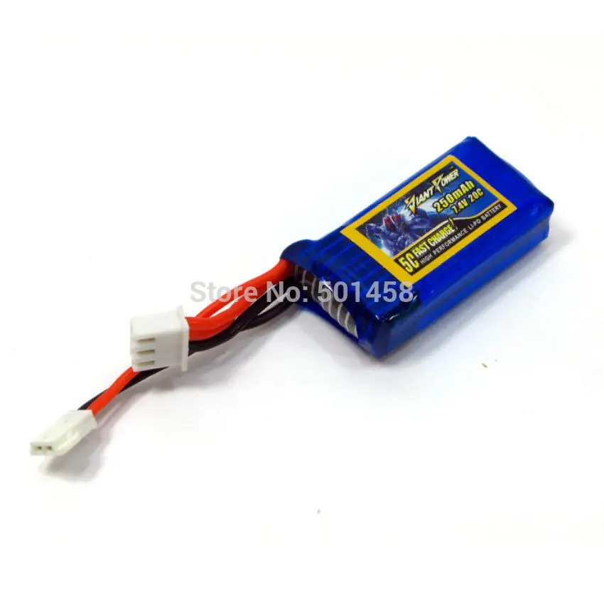7.4V/2S 250mAh 20C Lipo battery For Losi Micro SCT Rally 1/24th Short Course Truck 2S250B3