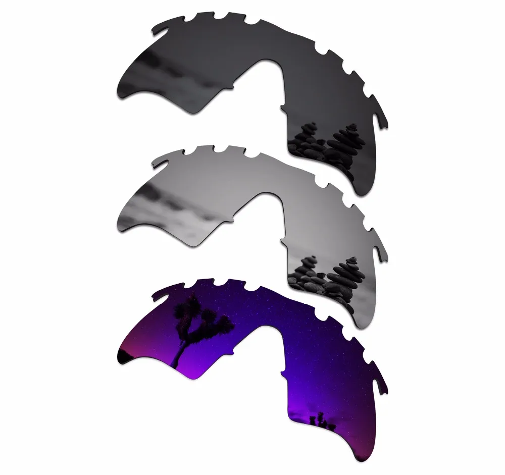 SmartVLT 3 Pieces Polarized Sunglasses Replacement Lens for Oakley M Frame Heater Vented Black & Silver Titanium & Plasma Purple
SmartVLT 3 Pieces Polarized Sunglasses Replacement Lens for Oakley M Frame Heater Vented Black & Silver Titanium & Plasma Purple
