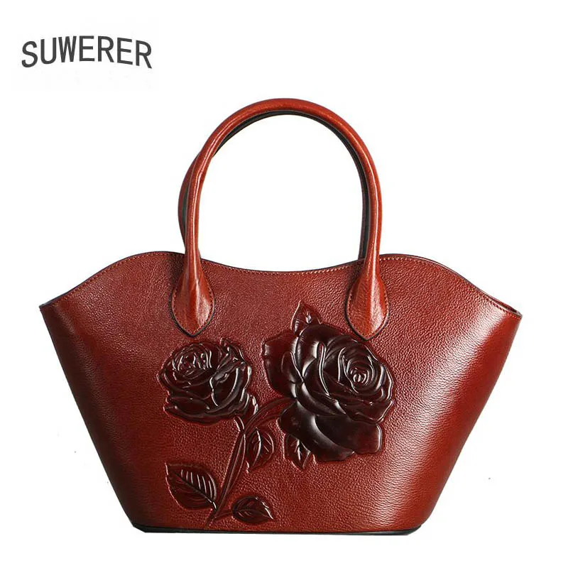 2019 new Promotion Suwerer New Superior Cowhide Genuine Leather Handbag rose embossing Luxury Handbag Women Bags Designer Bag
2019 new Promotion Suwerer New Superior Cowhide Genuine Leather Handbag rose embossing Luxury Handbag Women Bags Designer Bag