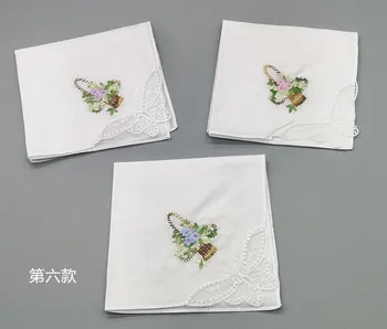 3pcs Embroidery Flower Handkerchiefs 28cm Ladies Lace Handkerchief Women Cotton Towels chustki zakdoek fazzoletto mouchoir H09
3pcs Embroidery Flower Handkerchiefs 28cm Ladies Lace Handkerchief Women Cotton Towels chustki zakdoek fazzoletto mouchoir H09