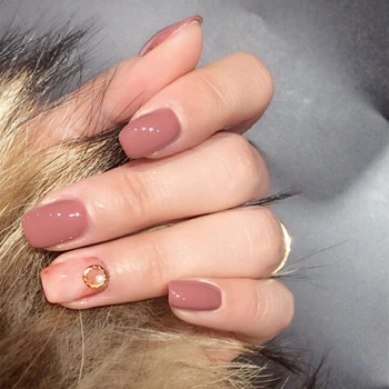 24pcs Fashion Dyeing Pink Solid Rhinestone Pearl Decorated Fake Nails Short Oval Full Cover False Nails Lady Girls Finger Nails
24pcs Fashion Dyeing Pink Solid Rhinestone Pearl Decorated Fake Nails Short Oval Full Cover False Nails Lady Girls Finger Nails
