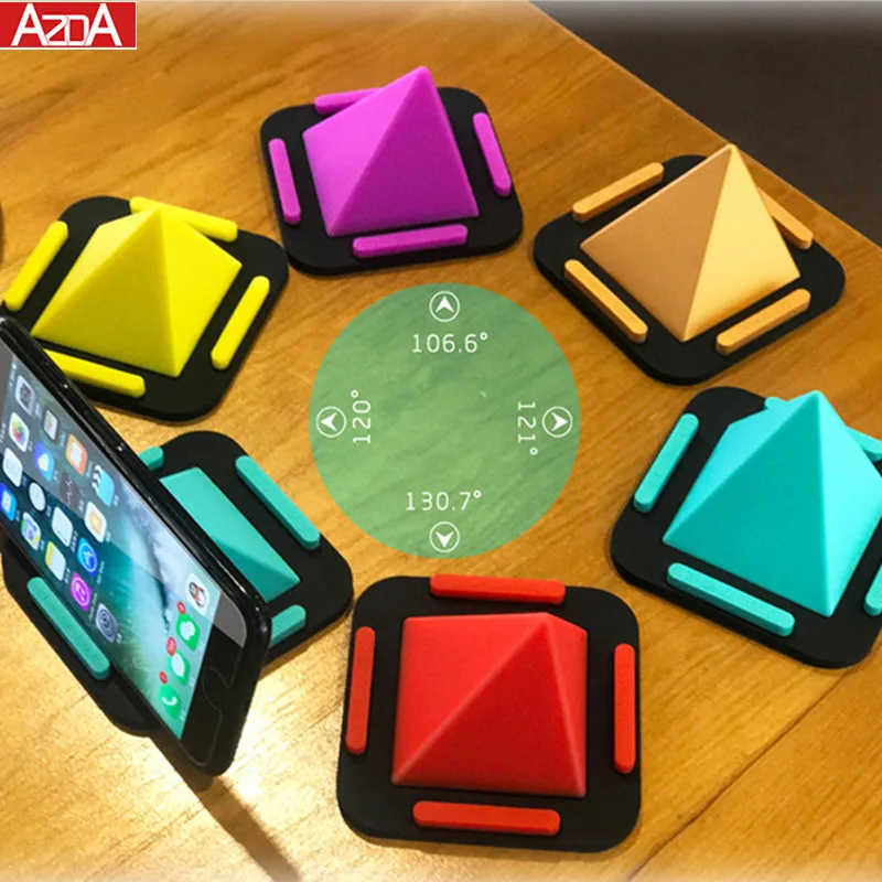 4 Angles Mutifunction Mobile Phone Holders Stands Pyramid Shape Silicone Phone Holder for Car Navigation Desktop Office Home
4 Angles Mutifunction Mobile Phone Holders Stands Pyramid Shape Silicone Phone Holder for Car Navigation Desktop Office Home