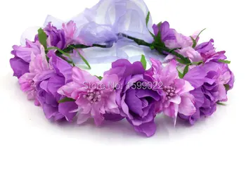 Pretty Floral Hair Garland Accessories Diy Purple Rose Flowers Hairpiece Women Flower Girl Crown Wedding Photography Props Gifts
Pretty Floral Hair Garland Accessories Diy Purple Rose Flowers Hairpiece Women Flower Girl Crown Wedding Photography Props Gifts