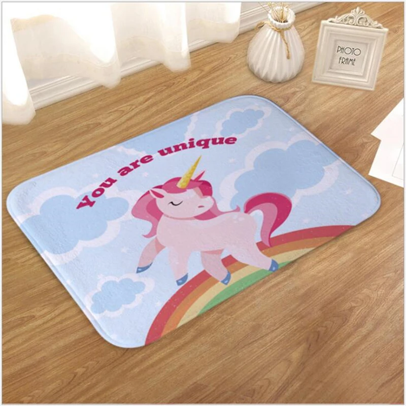 AOVOLL Cute Unicorn Carpet Kids Room Flannel Foot Pad Kitchen Bathroom Mat PVC Rugs And Carpets For Home Living Room
AOVOLL Cute Unicorn Carpet Kids Room Flannel Foot Pad Kitchen Bathroom Mat PVC Rugs And Carpets For Home Living Room