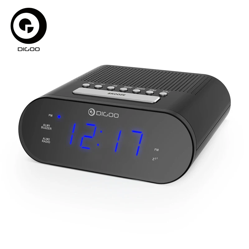 DIGOO DG-FR200 Smart Multi-function LED Digital Display Alarm Clock with FM Radio Adjustable Volume Dual Daily Alarms
DIGOO DG-FR200 Smart Multi-function LED Digital Display Alarm Clock with FM Radio Adjustable Volume Dual Daily Alarms