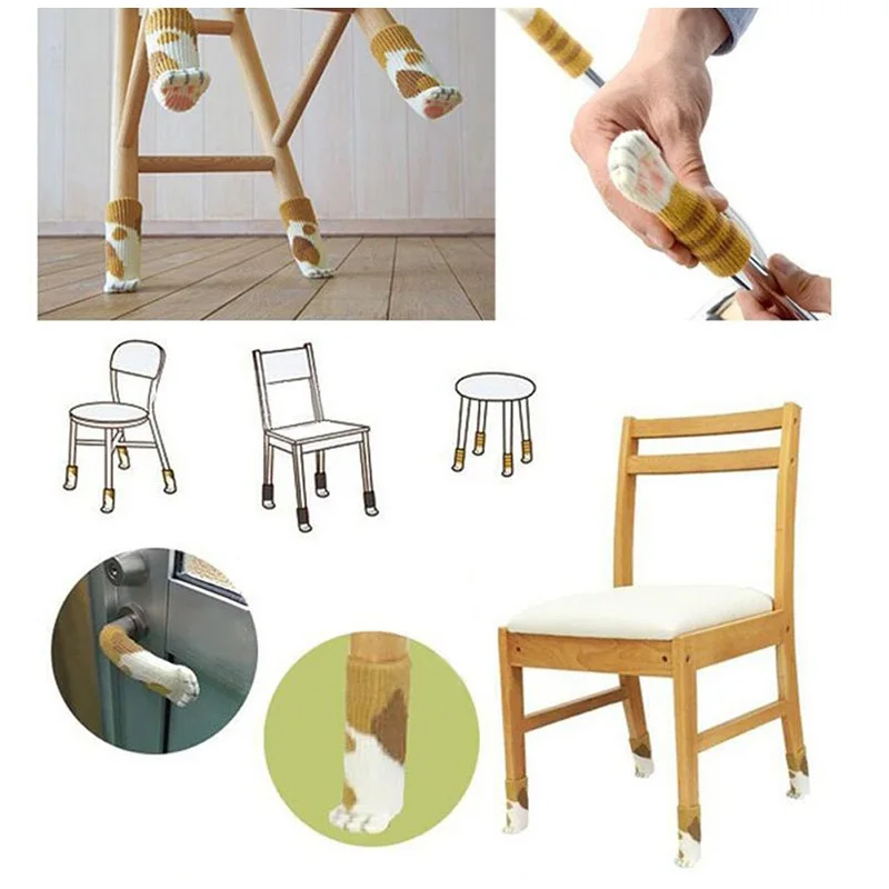 4Pcs/Set Creative Knitting Tables Chairs Foot Cute Cat Claw Anti Slip Chair Leg Socks Table Protector
4Pcs/Set Creative Knitting Tables Chairs Foot Cute Cat Claw Anti Slip Chair Leg Socks Table Protector