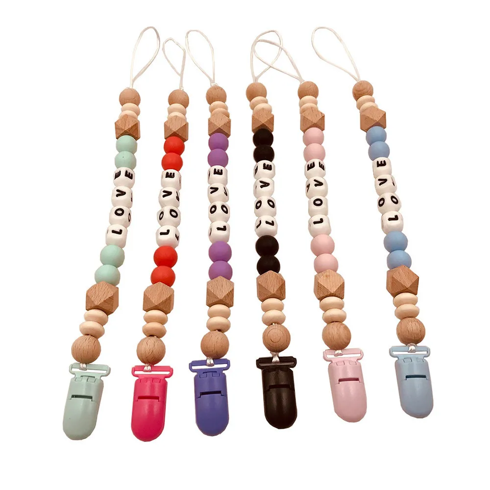 HIINST Pacifier Chain Silicone Wood Beads Clip Holder Stroller Strap Fixed Car Baby Silicone Anti-Drop Hanger Pacifier Chain
HIINST Pacifier Chain Silicone Wood Beads Clip Holder Stroller Strap Fixed Car Baby Silicone Anti-Drop Hanger Pacifier Chain