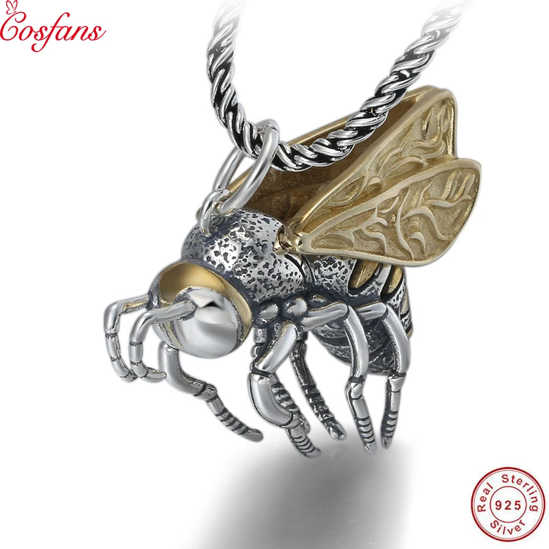Fashion Pendant 100% 925 Real Sterling Silver fine Jewelry Men Women Creative lovely Little bee Necklace Pendant making gift new
Fashion Pendant 100% 925 Real Sterling Silver fine Jewelry Men Women Creative lovely Little bee Necklace Pendant making gift new