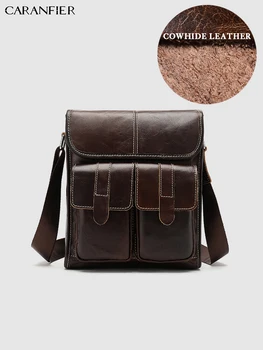 CARANFIER Mens Travel Bags Genuine Cowhide Leather Solid Shoulder Bags Vintage Crossbody Bags Quality Bookbags Mochila Masculina 
CARANFIER Mens Travel Bags Genuine Cowhide Leather Solid Shoulder Bags Vintage Crossbody Bags Quality Bookbags Mochila Masculina