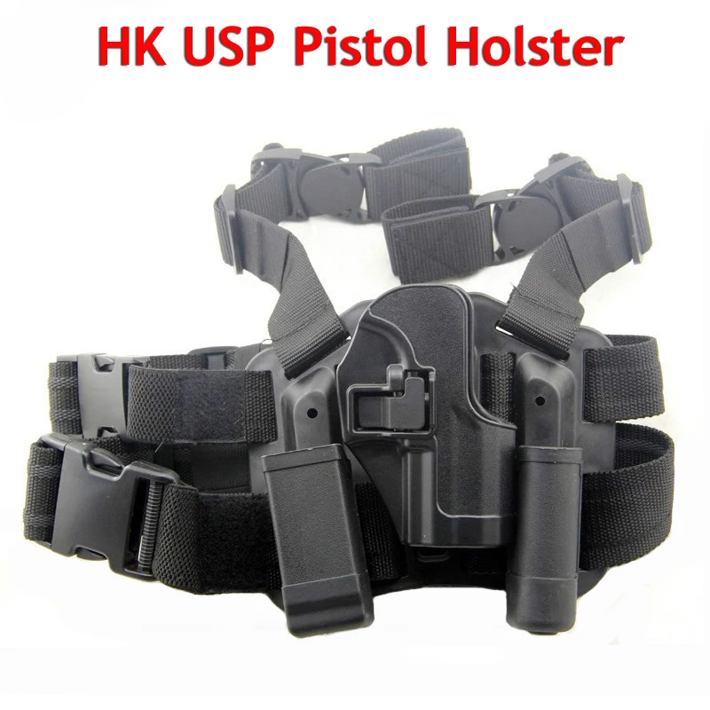 Tactical USP Gun Holster Military Hunting Compact Thigh Holster Paintball Airsoft Pistol Leg Holster Right Handed Fit For HK USP
Tactical USP Gun Holster Military Hunting Compact Thigh Holster Paintball Airsoft Pistol Leg Holster Right Handed Fit For HK USP