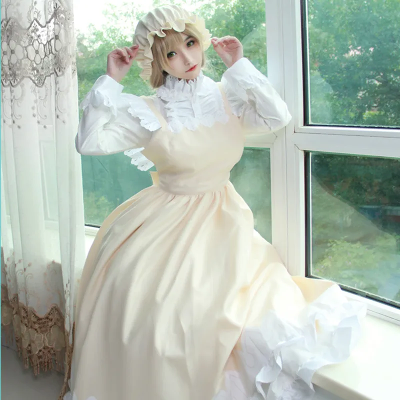 Cells At Work Hataraku Saibou Cos Macrophages Cosplay Costume Female Lolita Maid Costume Full Set:dresses+aprons+hats+bows
Cells At Work Hataraku Saibou Cos Macrophages Cosplay Costume Female Lolita Maid Costume Full Set:dresses+aprons+hats+bows