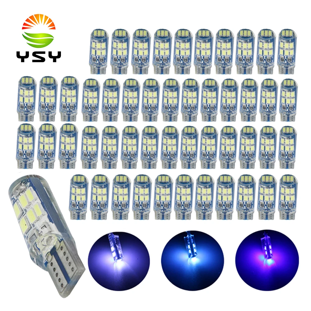 YSY 50pcs Car LED T10 W5W led 194 168 T10 15SMD 4014 Blue Silicone LED Light Parking License Plate clearance lamp 12v
YSY 50pcs Car LED T10 W5W led 194 168 T10 15SMD 4014 Blue Silicone LED Light Parking License Plate clearance lamp 12v